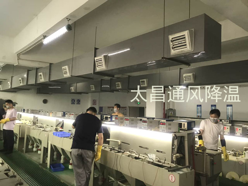 東莞某電鍍車間環(huán)?？照{(diào)降溫案例